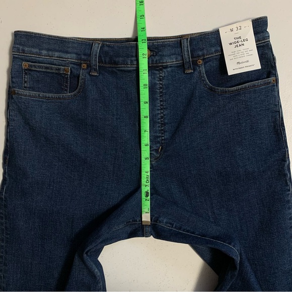 Madewell The Wide-Leg Jean in Patterson Wash Size 32 FLAW - Picture 15 of 17